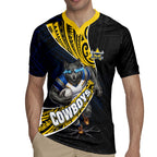 North Queensland Cowboys Rugby Rugby Jersey Tribal Polynesian Power Art - Lightning Mascot