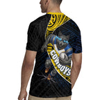 North Queensland Cowboys Rugby Rugby Jersey Tribal Polynesian Power Art - Lightning Mascot