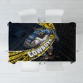 North Queensland Cowboys Rugby Tablecloth Tribal Polynesian Power Art - Lightning Mascot
