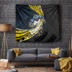 North Queensland Cowboys Rugby Tapestry Tribal Polynesian Power Art - Lightning Mascot