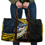 North Queensland Cowboys Rugby Travel Bag Tribal Polynesian Power Art - Lightning Mascot