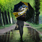 North Queensland Cowboys Rugby Umbrella Tribal Polynesian Power Art - Lightning Mascot