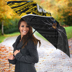 North Queensland Cowboys Rugby Umbrella Tribal Polynesian Power Art - Lightning Mascot