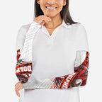 Redcliffe Dolphins NRL Rugby Arm Sleeves Tribal Polynesian Power Art - Lightning Mascot