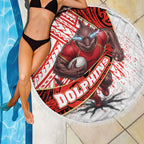 Redcliffe Dolphins NRL Rugby Beach Blanket Tribal Polynesian Power Art - Lightning Mascot