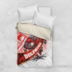 Redcliffe Dolphins NRL Rugby Bedding Set Tribal Polynesian Power Art - Lightning Mascot