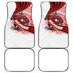 Redcliffe Dolphins NRL Rugby Car Mats Tribal Polynesian Power Art - Lightning Mascot
