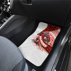 Redcliffe Dolphins NRL Rugby Car Mats Tribal Polynesian Power Art - Lightning Mascot