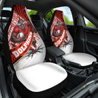 Redcliffe Dolphins NRL Rugby Car Seat Cover Tribal Polynesian Power Art - Lightning Mascot
