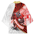 Redcliffe Dolphins NRL Rugby Kimono Tribal Polynesian Power Art - Lightning Mascot