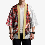 Redcliffe Dolphins NRL Rugby Kimono Tribal Polynesian Power Art - Lightning Mascot