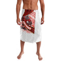 Redcliffe Dolphins NRL Rugby Lavalava Tribal Polynesian Power Art - Lightning Mascot