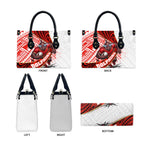 Redcliffe Dolphins NRL Rugby Leather Bag Tribal Polynesian Power Art - Lightning Mascot