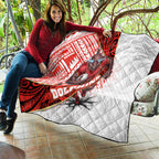 Redcliffe Dolphins NRL Rugby Quilt Tribal Polynesian Power Art - Lightning Mascot