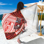 Redcliffe Dolphins NRL Rugby Sarong Tribal Polynesian Power Art - Lightning Mascot