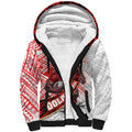 Redcliffe Dolphins NRL Rugby Sherpa Hoodie Tribal Polynesian Power Art - Lightning Mascot
