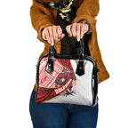 Redcliffe Dolphins NRL Rugby Shoulder Handbag Tribal Polynesian Power Art - Lightning Mascot