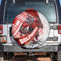 Redcliffe Dolphins NRL Rugby Spare Tire Cover Tribal Polynesian Power Art - Lightning Mascot