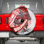 Redcliffe Dolphins NRL Rugby Spare Tire Cover Tribal Polynesian Power Art - Lightning Mascot