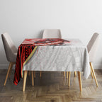 Redcliffe Dolphins NRL Rugby Tablecloth Tribal Polynesian Power Art - Lightning Mascot