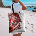 Redcliffe Dolphins NRL Rugby Tote Bag Tribal Polynesian Power Art - Lightning Mascot