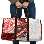 Redcliffe Dolphins NRL Rugby Travel Bag Tribal Polynesian Power Art - Lightning Mascot