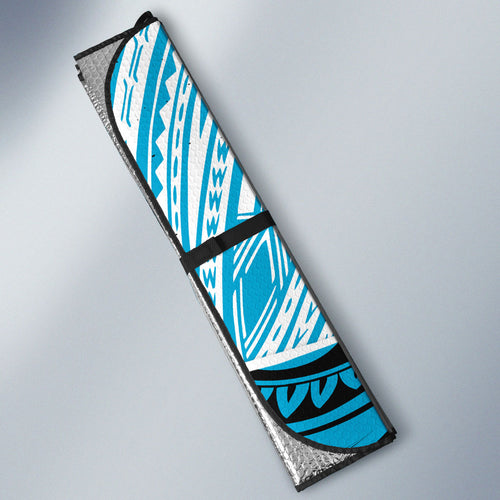 Cronulla Sutherland Sharks Rugby Auto Sun Shade Tribal Polynesian Power Art - Lightning Mascot