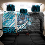 Cronulla Sutherland Sharks Rugby Back Car Seat Cover Tribal Polynesian Power Art - Lightning Mascot