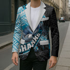 Cronulla Sutherland Sharks Rugby Blazer Tribal Polynesian Power Art - Lightning Mascot