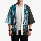 Cronulla Sutherland Sharks Rugby Kimono Tribal Polynesian Power Art - Lightning Mascot