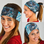 Cronulla Sutherland Sharks Rugby Neck Gaiter Tribal Polynesian Power Art - Lightning Mascot