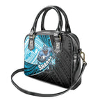 Cronulla Sutherland Sharks Rugby Shoulder Handbag Tribal Polynesian Power Art - Lightning Mascot