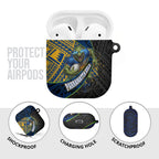 Parramatta Eels Rugby AirPods Case Tribal Polynesian Power Art - Lightning Mascot
