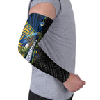 Parramatta Eels Rugby Arm Sleeves Tribal Polynesian Power Art - Lightning Mascot
