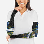 Parramatta Eels Rugby Arm Sleeves Tribal Polynesian Power Art - Lightning Mascot