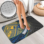 Parramatta Eels Rugby Bathroom Set Tribal Polynesian Power Art - Lightning Mascot