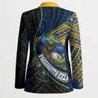 Parramatta Eels Rugby Blazer Tribal Polynesian Power Art - Lightning Mascot