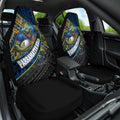 Parramatta Eels Rugby Car Seat Cover Tribal Polynesian Power Art - Lightning Mascot