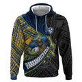 Parramatta Eels Rugby Hoodie Tribal Polynesian Power Art - Lightning Mascot