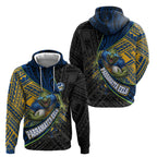 Parramatta Eels Rugby Hoodie Tribal Polynesian Power Art - Lightning Mascot