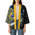 Parramatta Eels Rugby Kimono Tribal Polynesian Power Art - Lightning Mascot