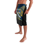 Parramatta Eels Rugby Lavalava Tribal Polynesian Power Art - Lightning Mascot