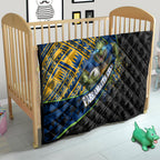 Parramatta Eels Rugby Quilt Tribal Polynesian Power Art - Lightning Mascot