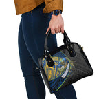 Parramatta Eels Rugby Shoulder Handbag Tribal Polynesian Power Art - Lightning Mascot