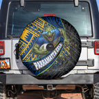 Parramatta Eels Rugby Spare Tire Cover Tribal Polynesian Power Art - Lightning Mascot
