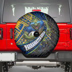 Parramatta Eels Rugby Spare Tire Cover Tribal Polynesian Power Art - Lightning Mascot