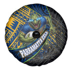 Parramatta Eels Rugby Spare Tire Cover Tribal Polynesian Power Art - Lightning Mascot