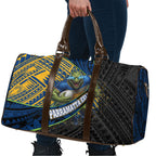Parramatta Eels Rugby Travel Bag Tribal Polynesian Power Art - Lightning Mascot