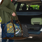 Parramatta Eels Rugby Travel Bag Tribal Polynesian Power Art - Lightning Mascot