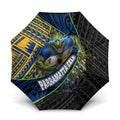 Parramatta Eels Rugby Umbrella Tribal Polynesian Power Art - Lightning Mascot
